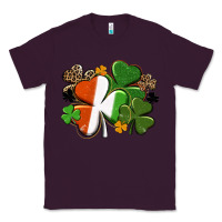 Plum Irish flag shamrock St. Patricks Day Classic Tee - FaDigitalArtStudio