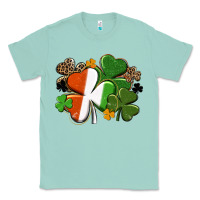 Seafoam Irish flag shamrock St. Patricks Day Classic Tee - FaDigitalArtStudio
