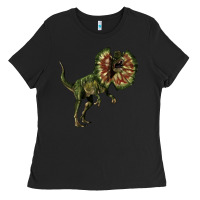 Black Dilophosaurus Ladies Tee - LillyAllenDesigns