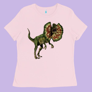 Dilophosaurus Ladies Tee Designed By Lillyallendesigns