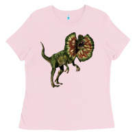 Bubblegum Pink Dilophosaurus Ladies Tee - LillyAllenDesigns