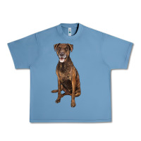 Pebble Blue plott hound Urban Heavy Tee - LillyAllenDesigns