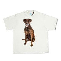 Pistachio plott hound Urban Heavy Tee - LillyAllenDesigns