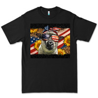 Black Western 4th Of July Sheep Premium Tee - LillyAllenDesigns