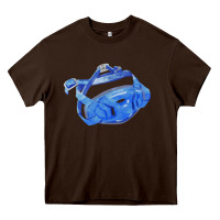 Chocolate Brown Chin Guard Fa Element 1 Heavy Core Tee - FaDigitalArtStudio