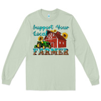 Matcha western support your local farmer Long Sleeve Tee - Artiststas