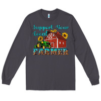 Smoke western support your local farmer Long Sleeve Tee - Artiststas