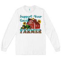 White western support your local farmer Long Sleeve Tee - Artiststas