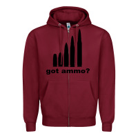 Burgundy Got Ammo Zipper Hoodie - Bettercallsaul