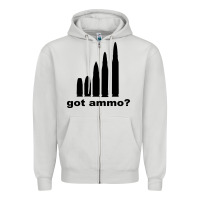 Dove Grey Got Ammo Zipper Hoodie - Bettercallsaul