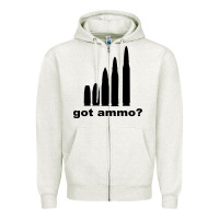 Oatmeal Heather Got Ammo Zipper Hoodie - Bettercallsaul