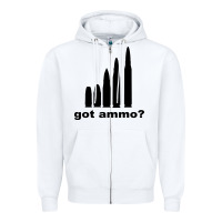 White Got Ammo Zipper Hoodie - Bettercallsaul