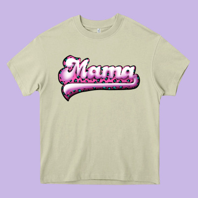Mama Leopard Heavy Core Tee Designed By Ranaportraitstore
