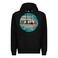 Black western turquoises mama ornament Premium Hoodie - BarkalooDesign