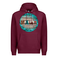 Burgundy western turquoises mama ornament Premium Hoodie - BarkalooDesign