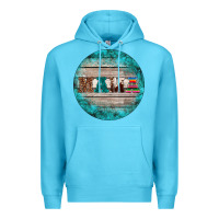 Ocean Blue western turquoises mama ornament Premium Hoodie - BarkalooDesign