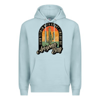Blue Mist Arizona Bay Swim Team Premium Hoodie - DesigneFamous