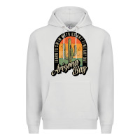 Dove Grey Arizona Bay Swim Team Premium Hoodie - DesigneFamous
