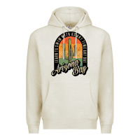 Oatmeal Heather Arizona Bay Swim Team Premium Hoodie - DesigneFamous