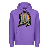 Purple Arizona Bay Swim Team Premium Hoodie - DesigneFamous