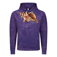 Cloud Purple sea   shell Vintage Hoodie - BarkalooDesign
