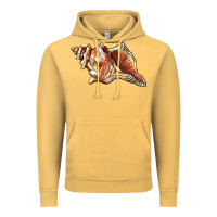 Vintage Mustard sea   shell Vintage Hoodie - BarkalooDesign