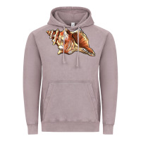 Vintage Zinc sea   shell Vintage Hoodie - BarkalooDesign