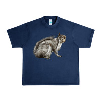 Navy Gray Squirrel Urban Heavy Tee - LillyAllenDesigns