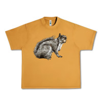 Peanut Butter Gray Squirrel Urban Heavy Tee - LillyAllenDesigns