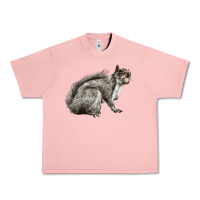 Salmon Gray Squirrel Urban Heavy Tee - LillyAllenDesigns