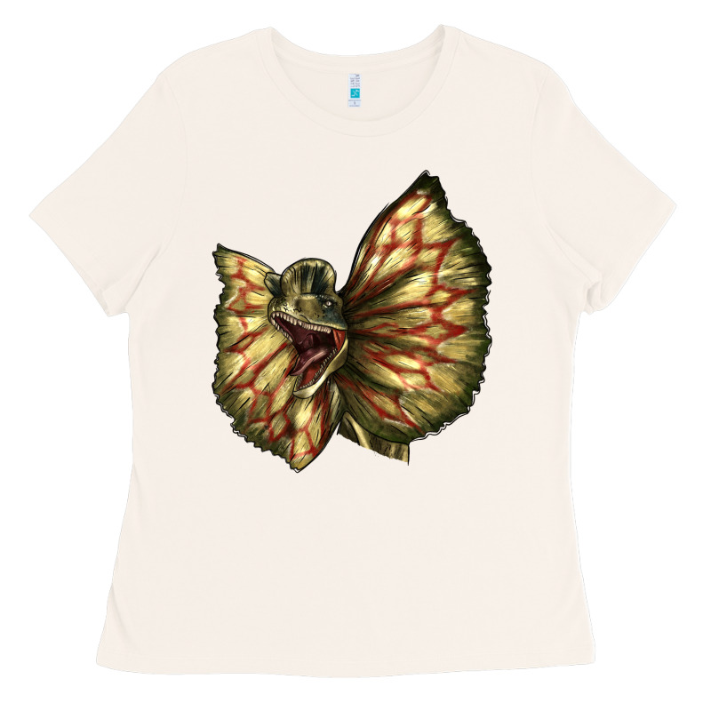 Dilophosaurus Face Ladies Tee by LillyAllenDesigns | Teevron