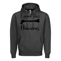 Charcoal Heather I Found This Humerus Zipper Hoodie - Bettercallsaul