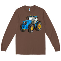 Chestnut western farm tractor blue Long Sleeve Tee - Artiststas