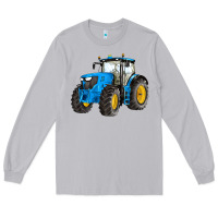 Moon Dust western farm tractor blue Long Sleeve Tee - Artiststas