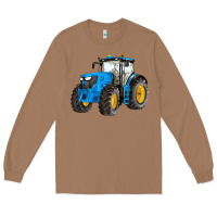 Toasted Coconut western farm tractor blue Long Sleeve Tee - Artiststas