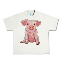 Pistachio sitting pig Urban Heavy Tee - RanaPortraitStore