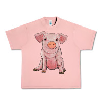 Salmon sitting pig Urban Heavy Tee - RanaPortraitStore