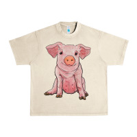 Sandshell sitting pig Urban Heavy Tee - RanaPortraitStore