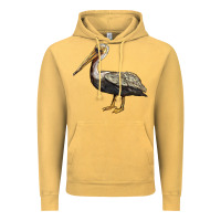 Vintage Mustard louisiana state bird pelican Vintage Hoodie - BarkalooDesign
