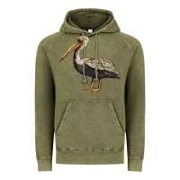 Vintage Olive louisiana state bird pelican Vintage Hoodie - BarkalooDesign