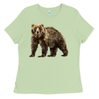 Matcha Brown Bear Ladies Tee - LillyAllenDesigns