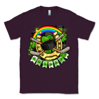 Plum St. Patrick's Day Hockey Classic Tee - FaDigitalArtStudio