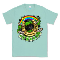 Seafoam St. Patrick's Day Hockey Classic Tee - FaDigitalArtStudio