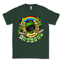 Sports Green St. Patrick's Day Hockey Classic Tee - FaDigitalArtStudio