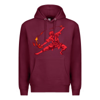 Burgundy zuko Premium Hoodie - DesigneFamous