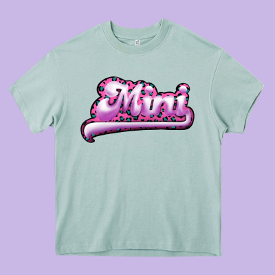 Mini Leopard Heavy Core Tee Designed By Ranaportraitstore