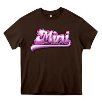 Chocolate Brown Mini Leopard Heavy Core Tee - RanaPortraitStore