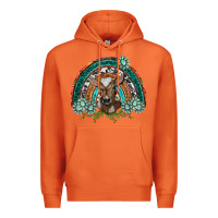 Carrot turquoise gemstones brown baby cow  rainbow Premium Hoodie - BarkalooDesign