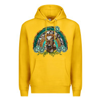 Lemon turquoise gemstones brown baby cow  rainbow Premium Hoodie - BarkalooDesign