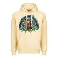 Pina Colada turquoise gemstones brown baby cow  rainbow Premium Hoodie - BarkalooDesign